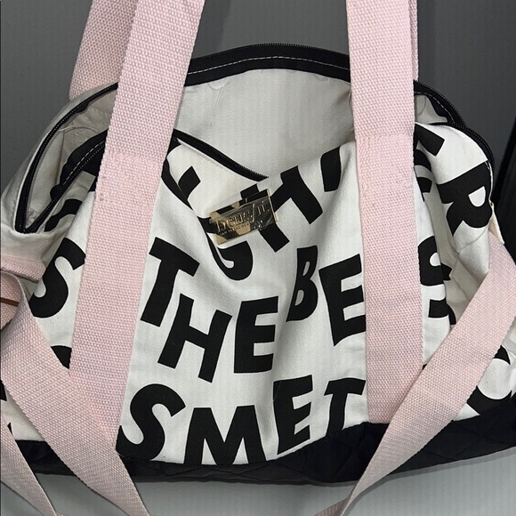 Benefit Pink and Black Travel Bag with Bold Design - Picture 6 of 7